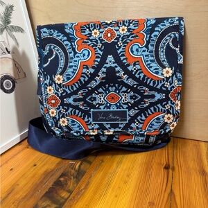 Vera Bradley Navy Blue Orange Floral Paisley Crossbody